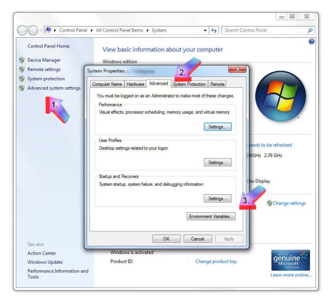Display Environment Variables Windows Vista